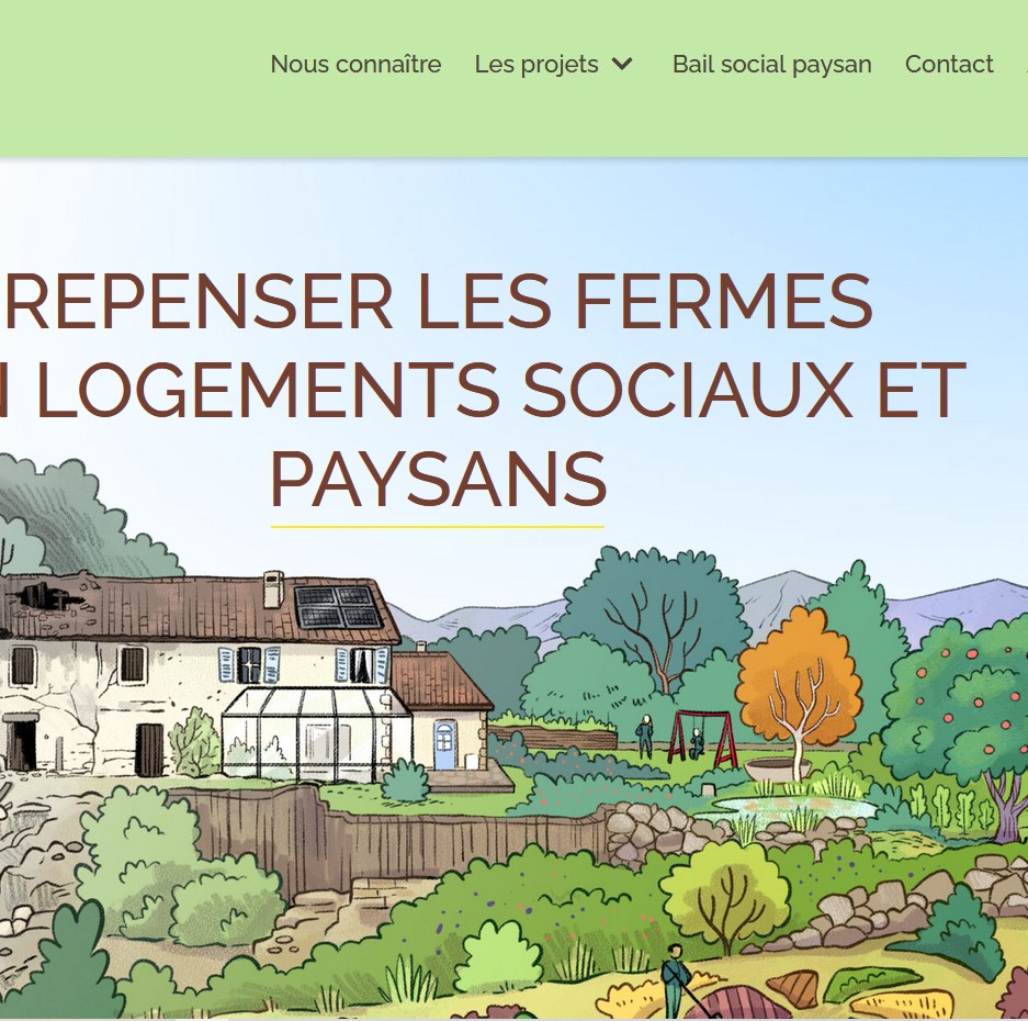 Image de l'entête du site internet de l'association ReNouveau Paysan